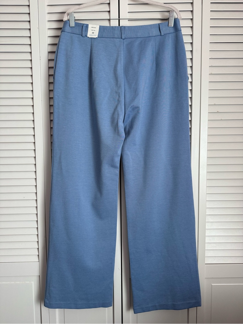 J. McLaughlin Brock Bainbridge Cloth High-Rise Straight Leg Pants Blue NWT - Picture 5 of 8